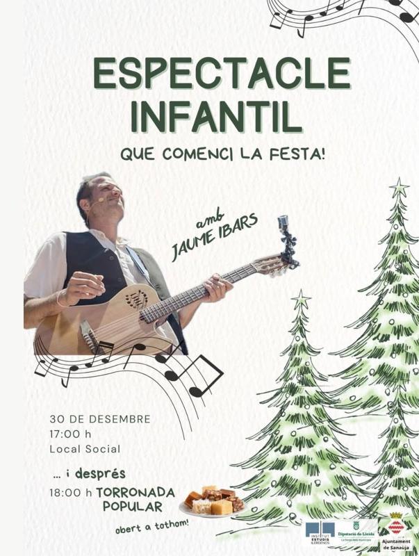 cartell Espectacle infantil amb Jaume Ibars