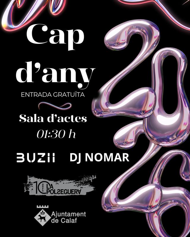cartell Cap d'Any 2026 a Calaf