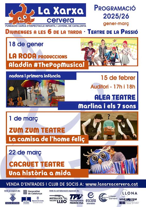 cartell Espectacle familiar 'Aladdin, the pop musical'