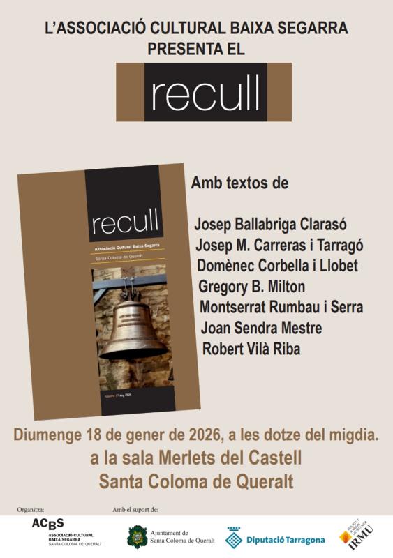 cartell Presentació miscel·lània Recull num. 17