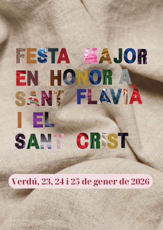 cartell Festa Major d'hivern de Verdú 2026