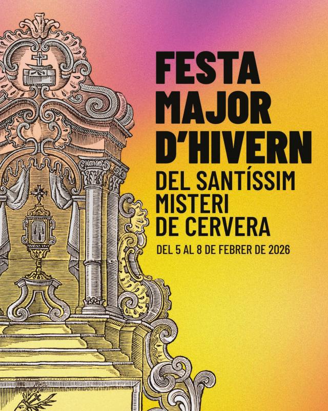 cartell Festa Major d’Hivern de Cervera 2026