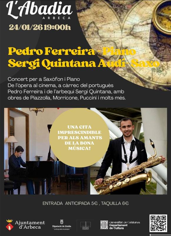 cartell Concert de Saxo i Piano