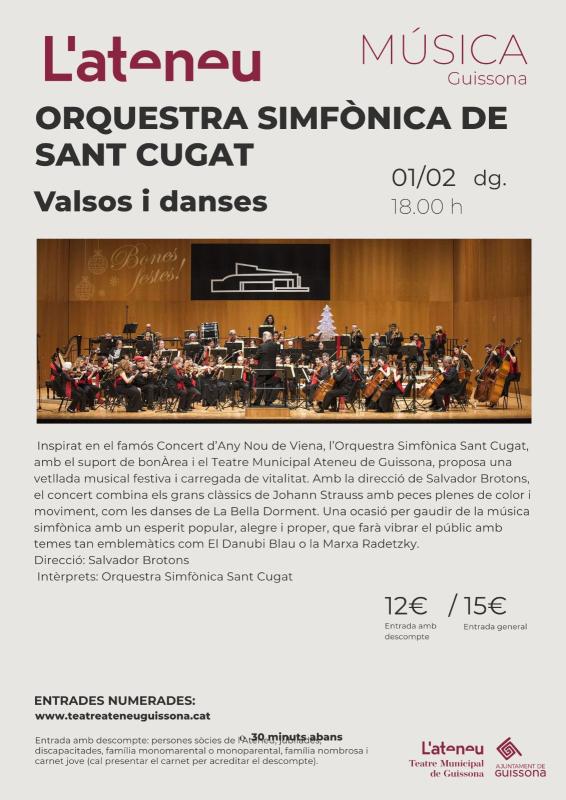 cartell Concert 'Orquestra Simfònica de Sant Cugat'