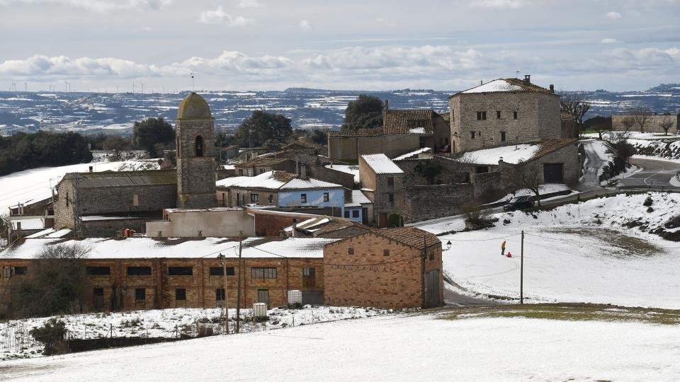 25.1.2026 Vista del poble nevat  La Tallada -  Ramon Sunyer
