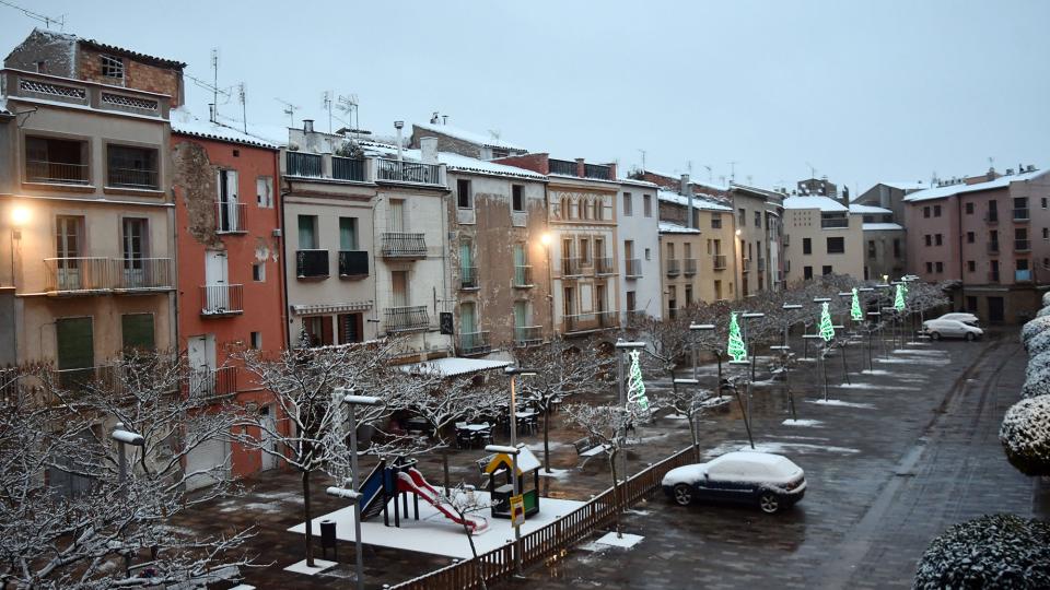 5.1.2026 Vista del poble nevat  Torà -  Ramon Sunyer