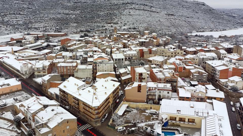 5.1.2026 Vista del poble nevat  Torà -  Ramon Sunyer