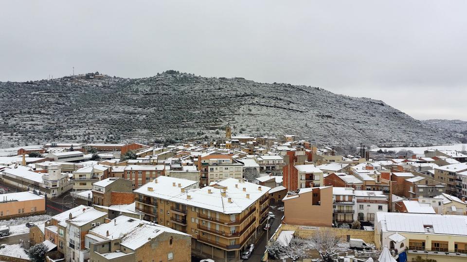 5.1.2026 Vista del poble nevat  Torà -  Ramon Sunyer