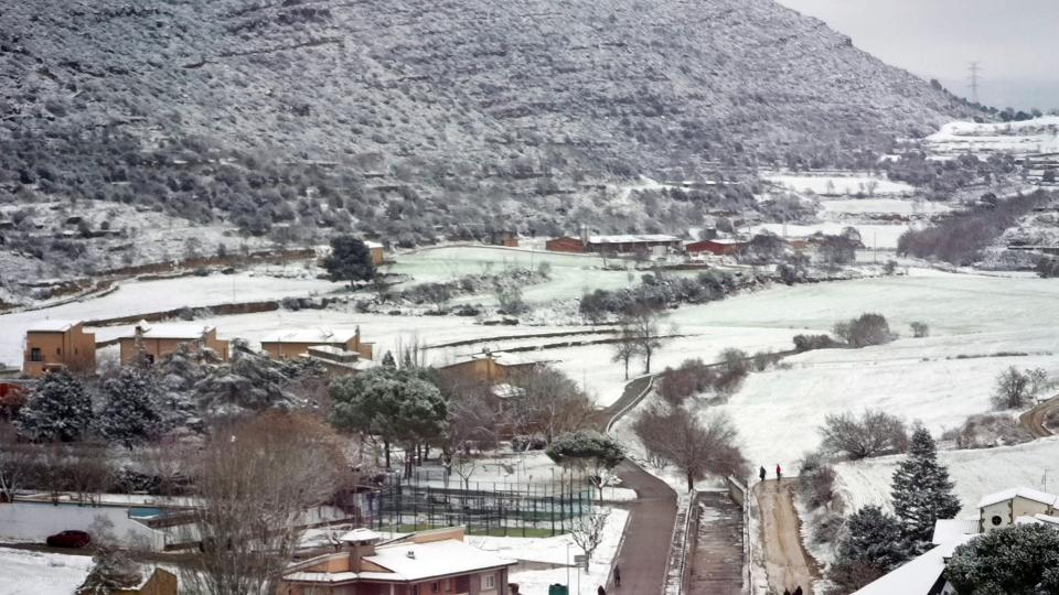 5.1.2026 Vista del poble nevat  Torà -  Ramon Sunyer
