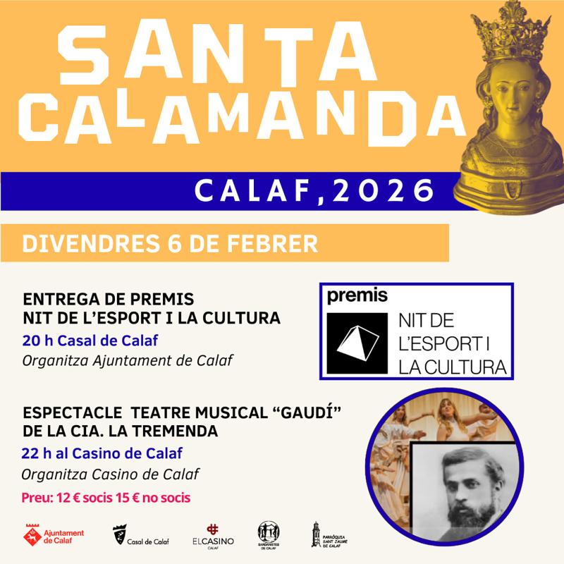 teatre Festa Major de Santa Calamanda 2026 - Calaf