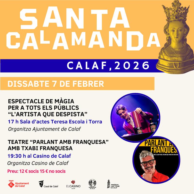 teatre Festa Major de Santa Calamanda 2026 - Calaf