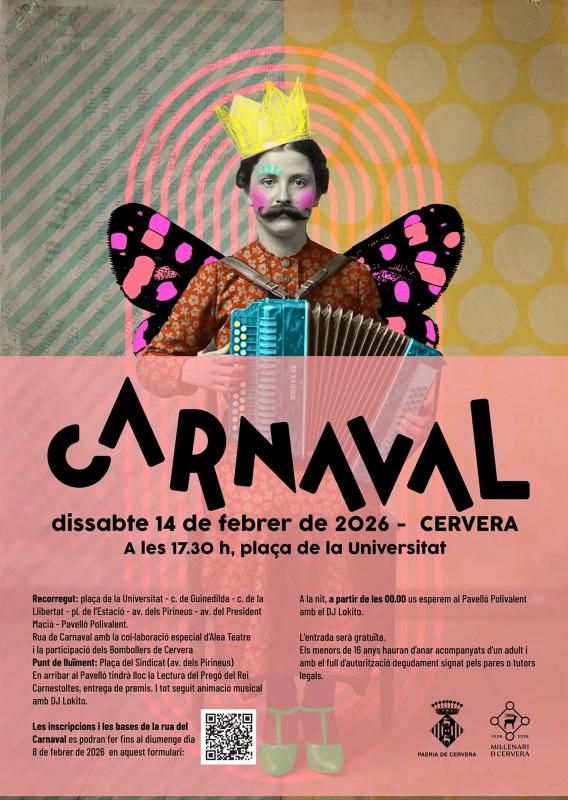 cartell Carnaval de Cervera 2026