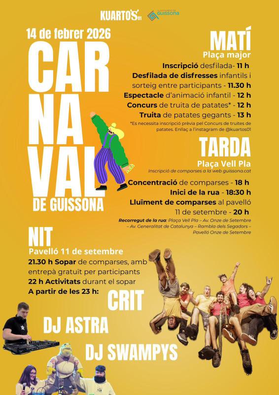 cartell Carnaval Guissona 2026