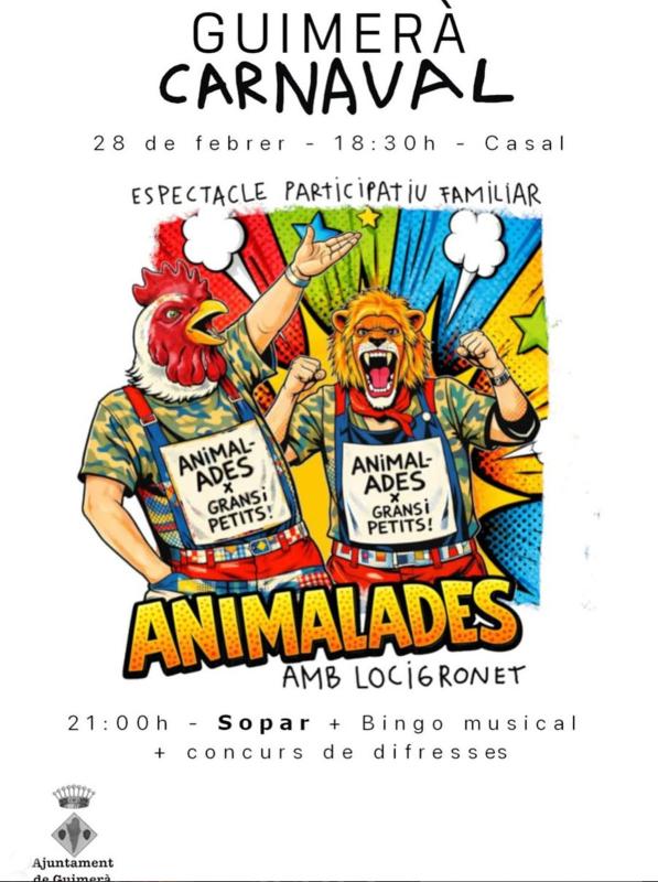 cartell Carnaval de Guimerà 2026