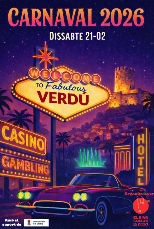 cartell Carnaval de Verdú 2026