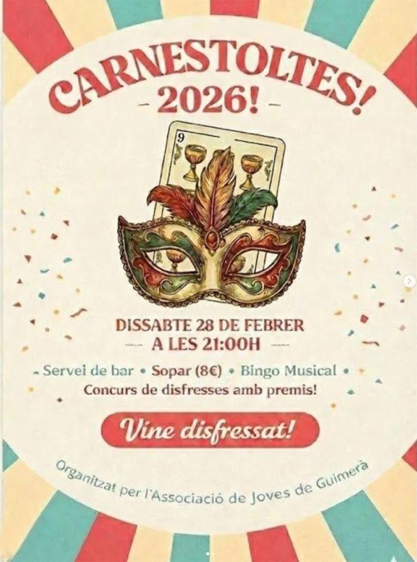 cartell Carnaval de Guimerà 2026