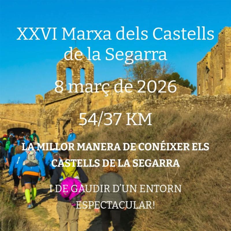 cartell XXVI Marxa dels Castells de la Segarra