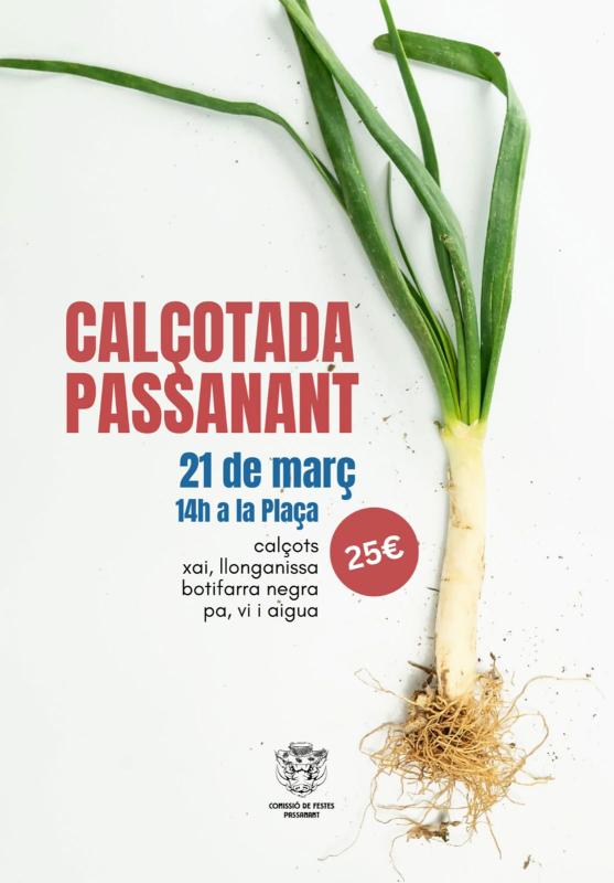 cartell Calçotada popular a Passanant