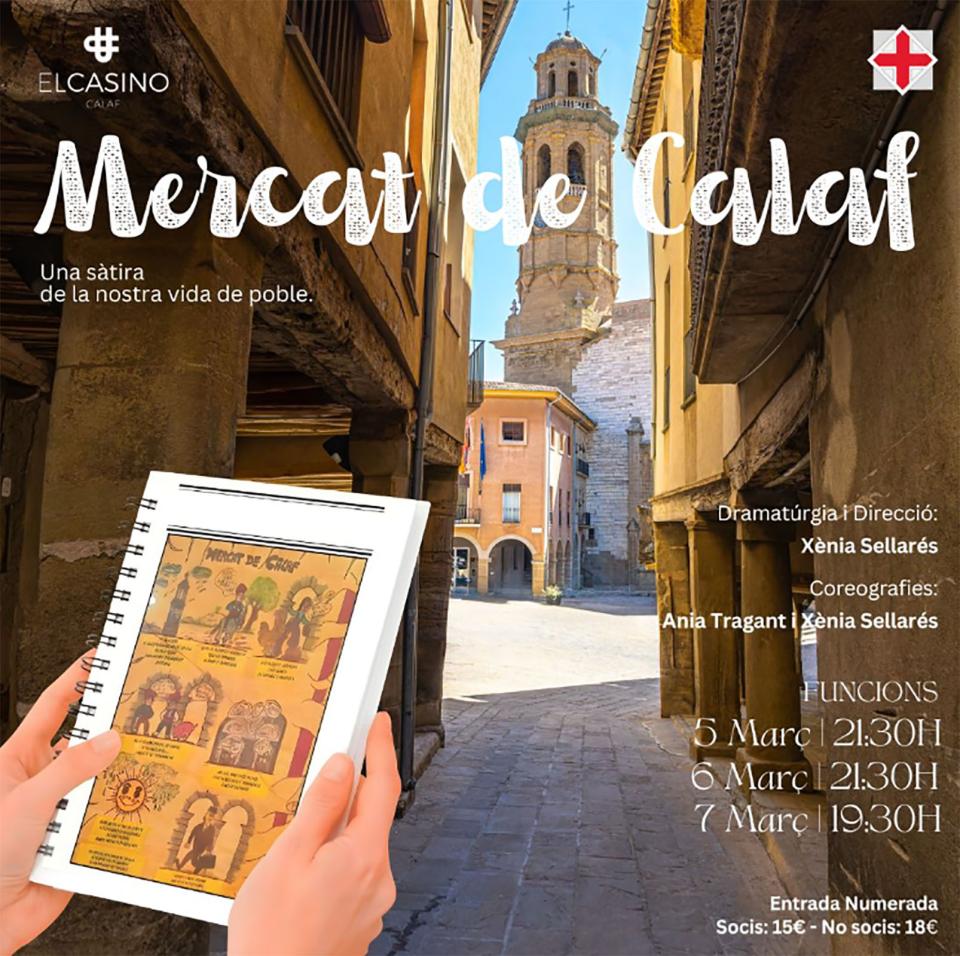 cartell Teatre 'Mercat de Calaf'