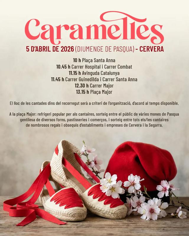 cartell Caramelles de Cervera 2026