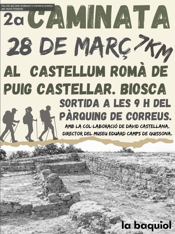 cartell 2a Caminata de Biosca