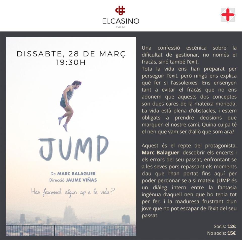 cartell Teatre 'Jump'