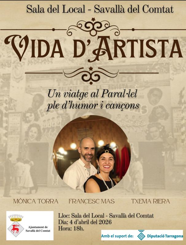 cartell Teatre 'Vida d'artista'