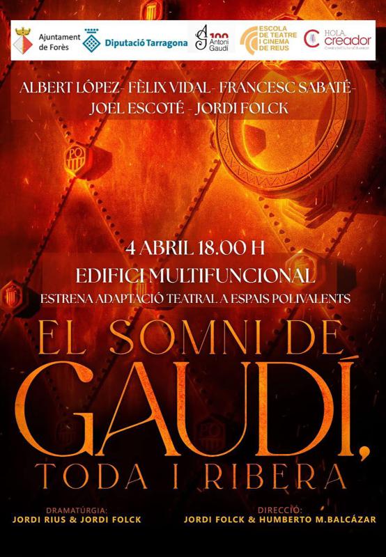 cartell Teatre 'El somni de Gaudí: Toda i Ribera'