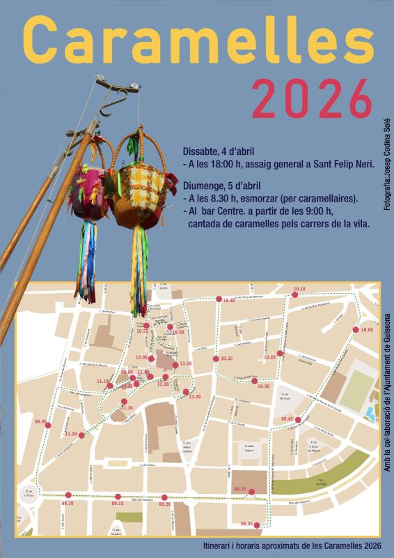 cartell Caramelles 2026 a Guissona