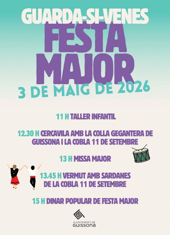 cartell Festa major de Guarda-si-venes 2026