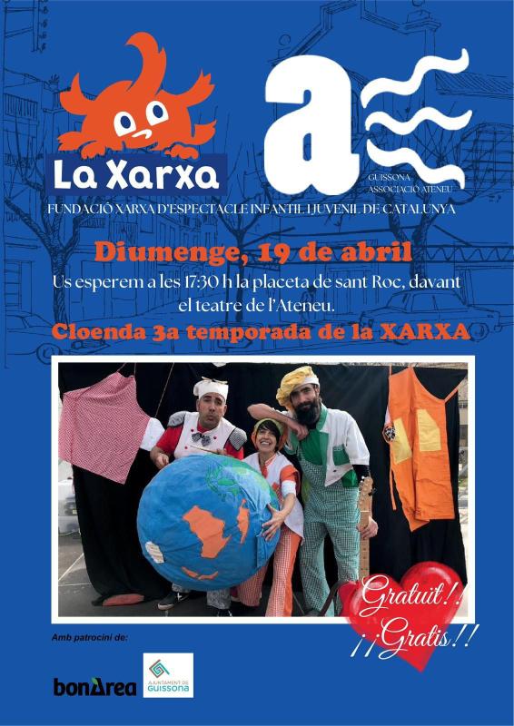 cartell Espectacle de cloenda de la 3a temporada Xarxa Guissona