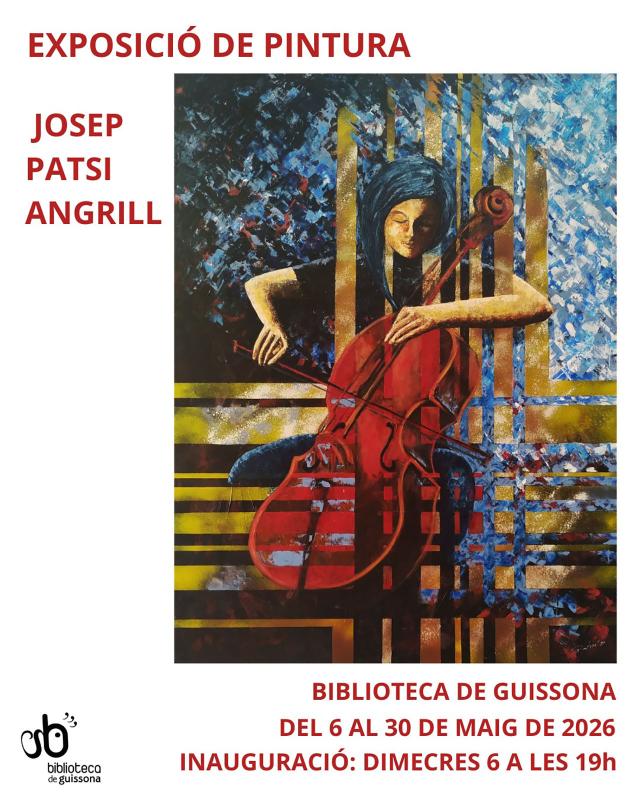 cartell Exposició de pintura de Josep Patsi Angrill