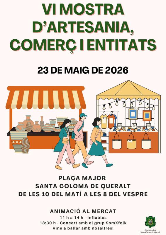 cartell VI Mostra d'artesania, comerç i entitats