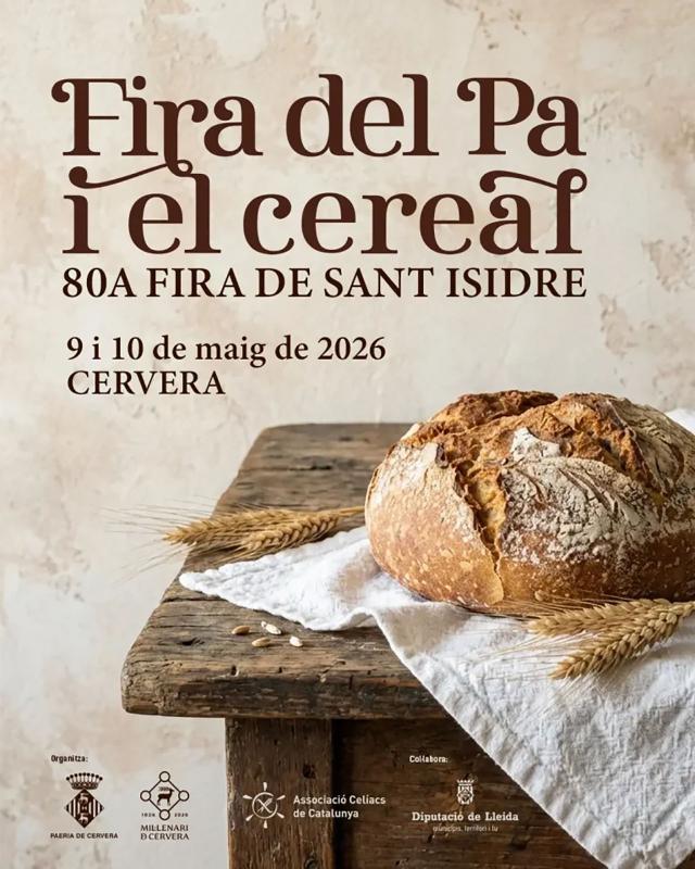 cartell Fira del Pa i el Cereal 2026 – 80a Fira de Sant Isidre