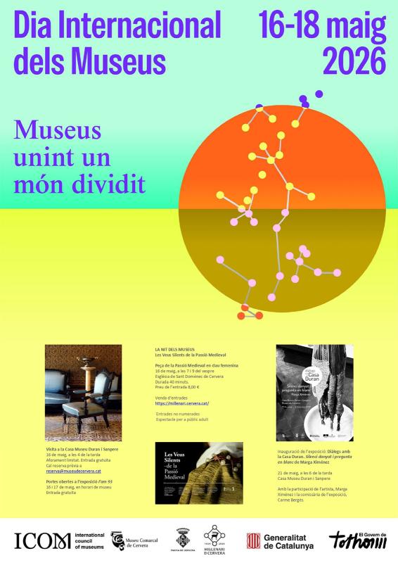 cartell Dia Internacional dels Museus 2026 a Cervera