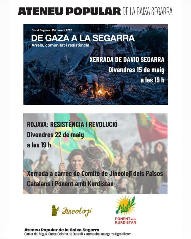 cartell Xerrades a l'Ateneu Popular Baixa Segarra cartell Xerrades a l'Ateneu Popular Baixa Segarra