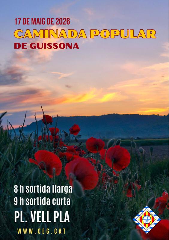cartell Caminada popular de Guissona 2026 cartell Caminada popular de Guissona 2026