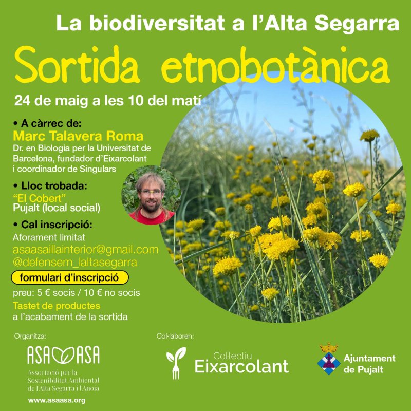 cartell Sortida etnobotànica a Pujalt cartell Sortida etnobotànica a Pujalt