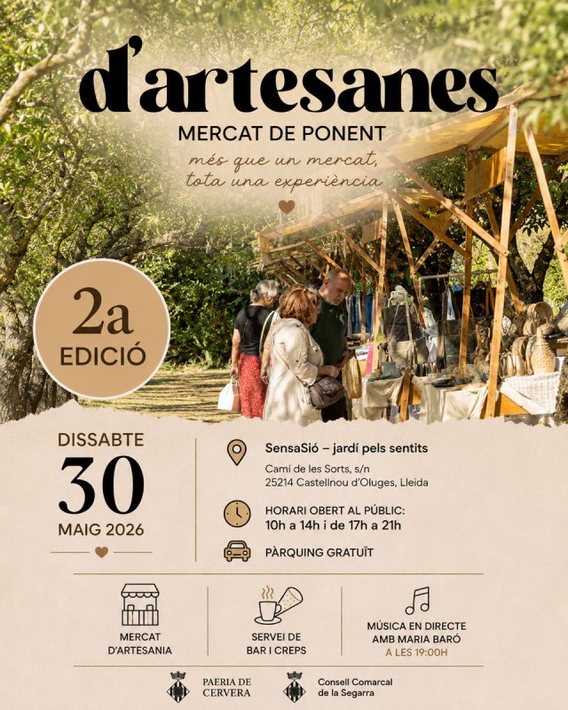 cartell 2a D’Artesanes – Mercat de Ponent cartell 2a D’Artesanes – Mercat de Ponent