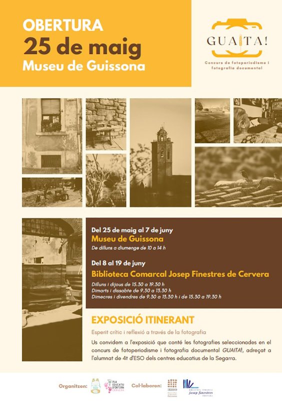 cartell Exposició de fotografies del concurs Guaita! cartell Exposició de fotografies del concurs Guaita!