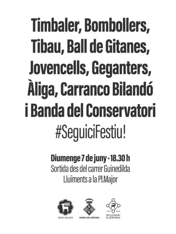 cartell Seguici Festiu de Corpus 2026 cartell Seguici Festiu de Corpus 2026