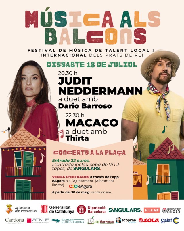 Dissabte Festival Música als Balcons - Els Prats de Rei