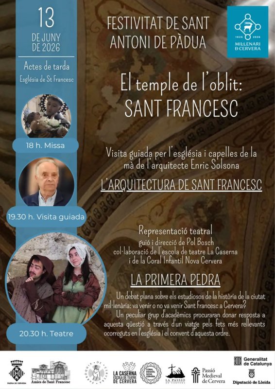 cartell Festivitat de Sant Antoni de Pàdua cartell Festivitat de Sant Antoni de Pàdua