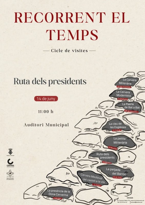 cartell Visita guiada 'Ruta dels presidents'