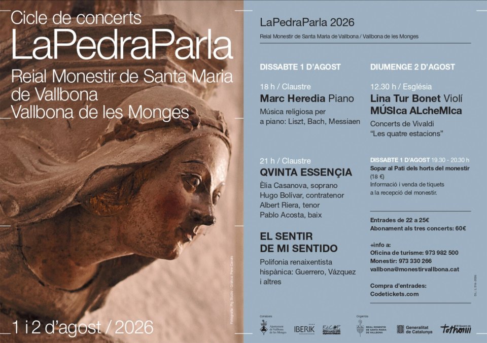 cartell Concerts La Pedra Parla 2026