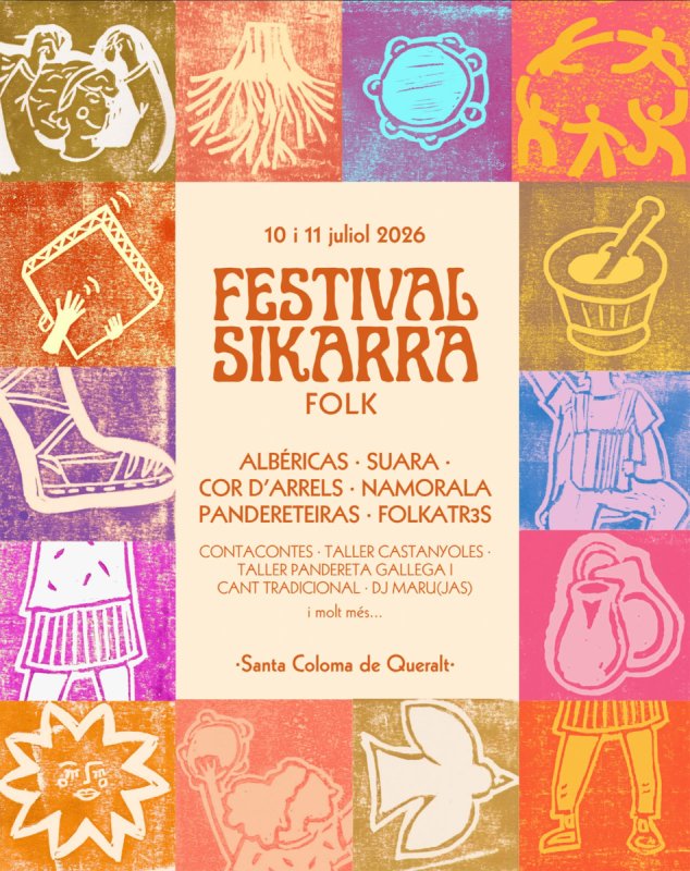 cartell Festival Sikarra - Santa Coloma de Queralt