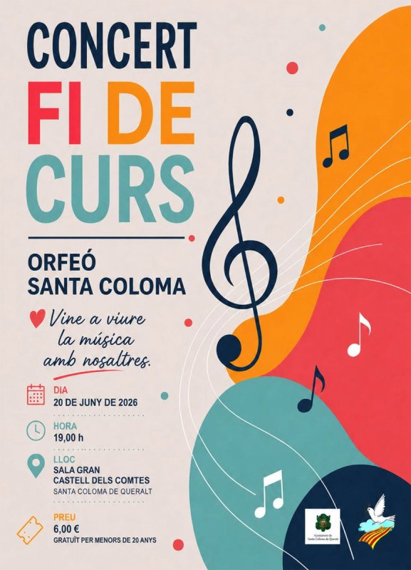 cartell Concert fi de curs de l'Orfeó cartell Concert fi de curs de l'Orfeó