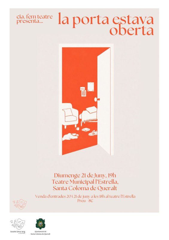 cartell Teatre 'La porta estava oberta'