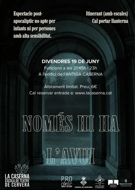 cartell Teatre 'Només hi ha l’avui'