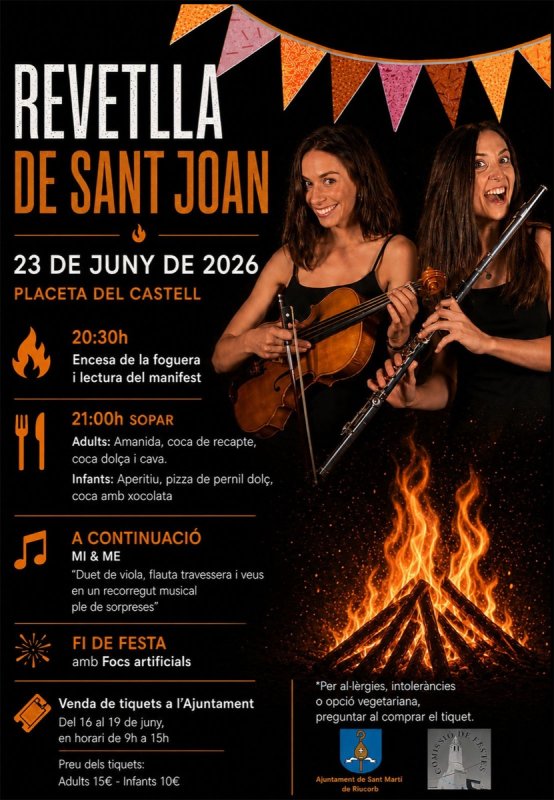 cartell Revetlla de Sant Joan 2026 a Sant Martí de Maldà